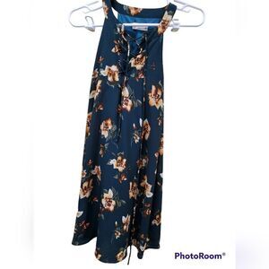 Altar'd State Floral Lace Up Dress M Boho Romantic Cottagecore
